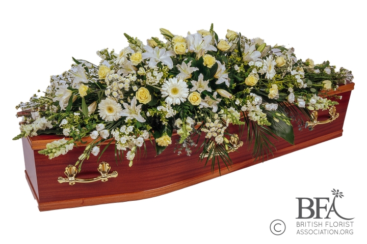 Ivory Casket Spray