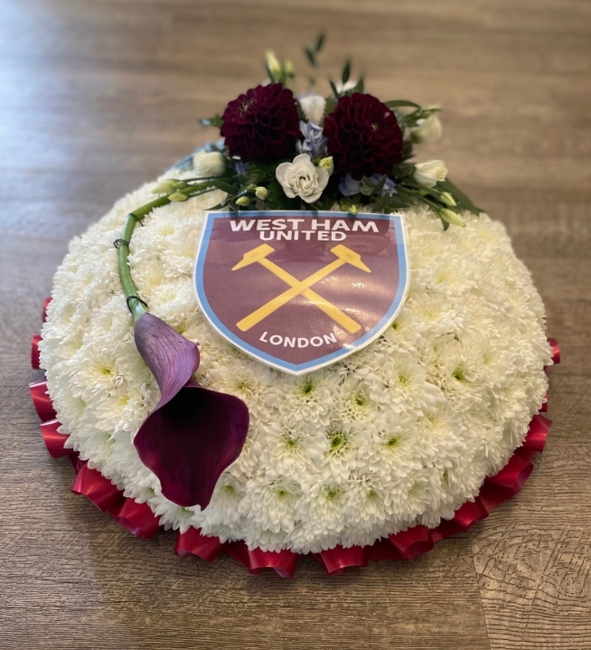 West Ham Funeral Posy