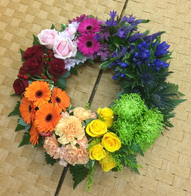 Rainbow Wreath