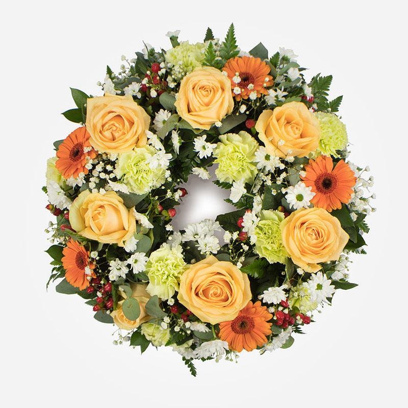 Classic Peach Wreath