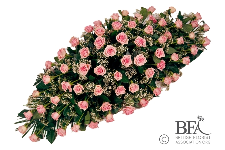 Pink Rose Casket Spray