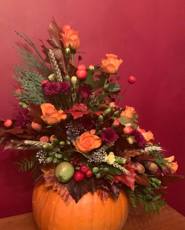 Autumn Pumpkin Flowers Workshop   Saturday 15th October 2022